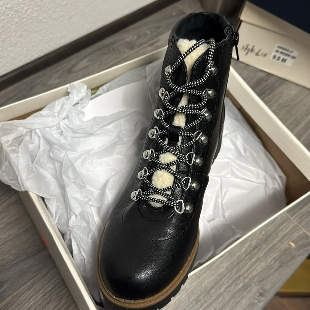 Style & Co Maariah Lace-Up Lug Sole Booties